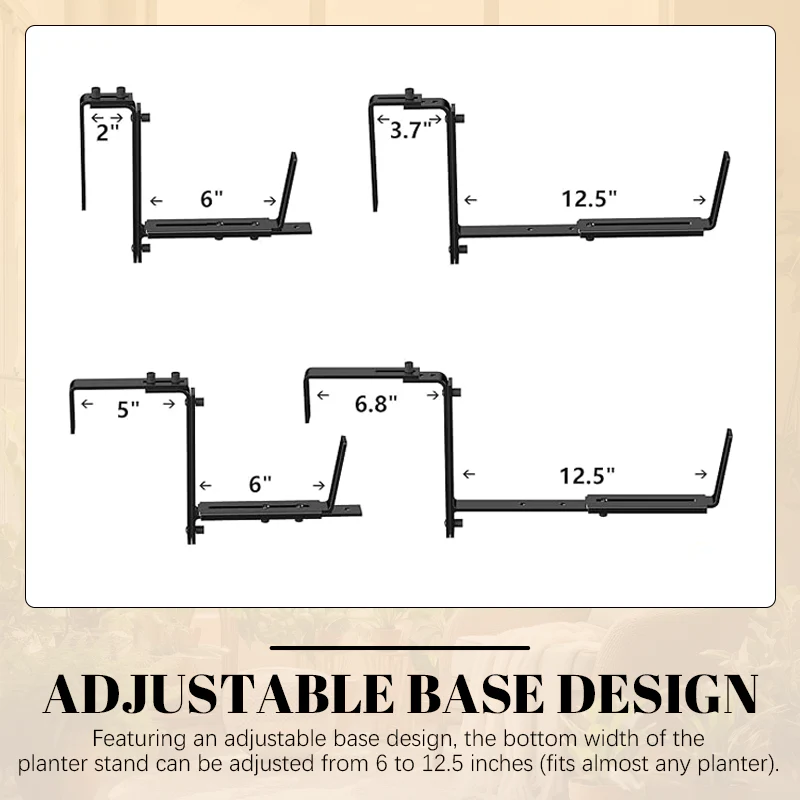 Adjustable Flower Pot Hook Bracket - Image 3
