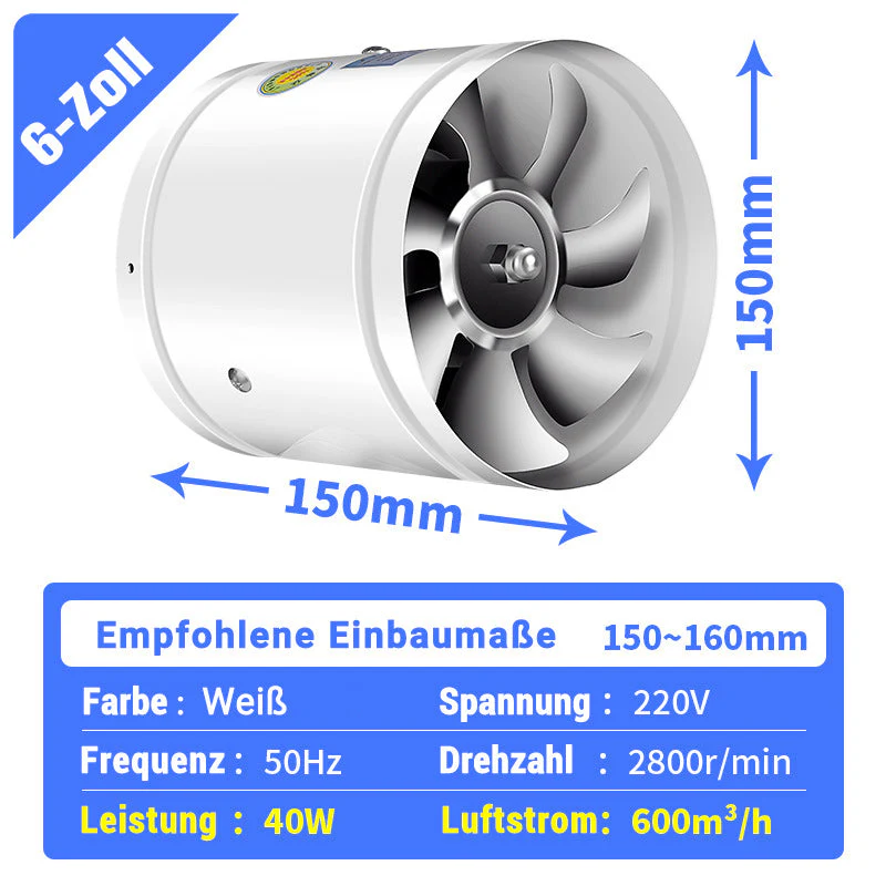 🔥Suitable for multiple scenarios - high-speed, high-power, super-strong suction and silent exhaust fan - Image 10