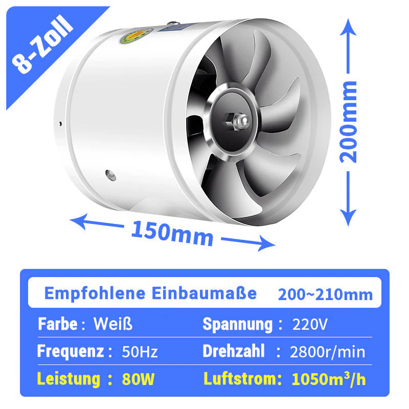 🔥Suitable for multiple scenarios - high-speed, high-power, super-strong suction and silent exhaust fan - Image 13