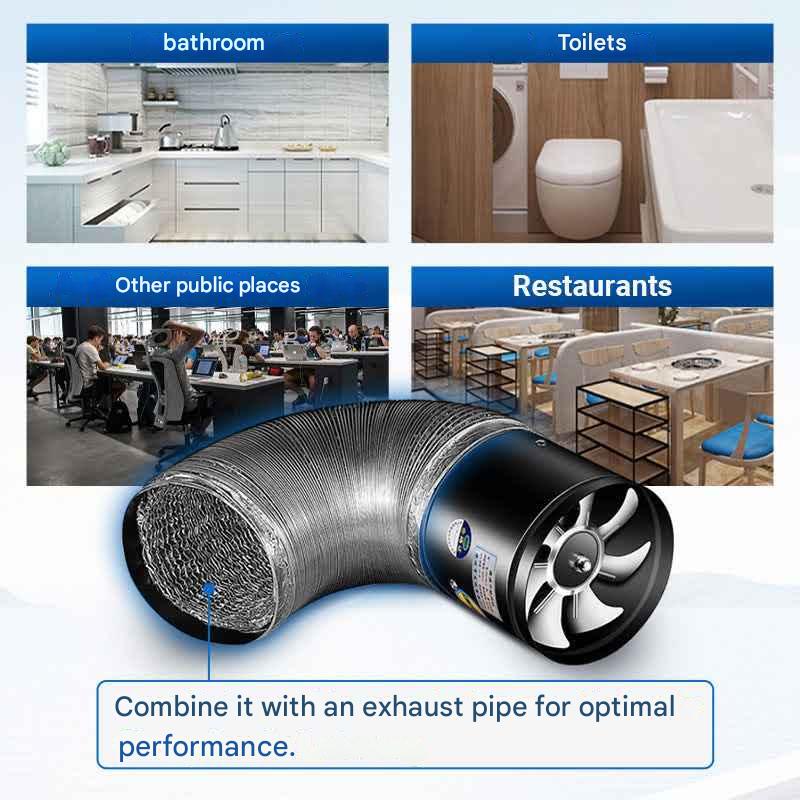 🔥Suitable for multiple scenarios - high-speed, high-power, super-strong suction and silent exhaust fan - Image 2