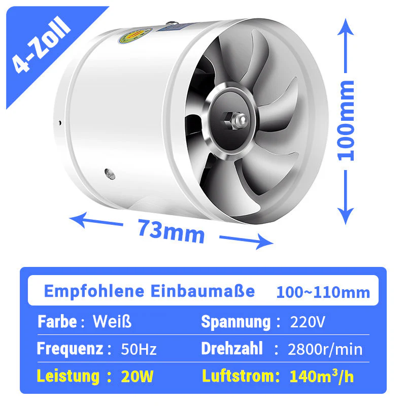 🔥Suitable for multiple scenarios - high-speed, high-power, super-strong suction and silent exhaust fan - Image 9