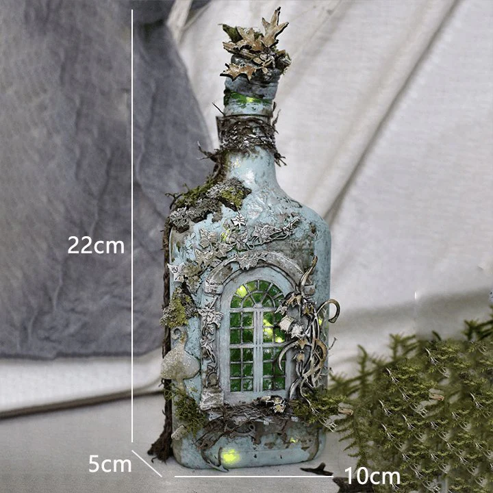 Altered Art Bottle - Mystical forest stories - Image 13