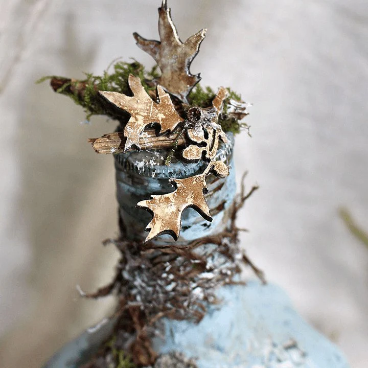Altered Art Bottle - Mystical forest stories - Image 5