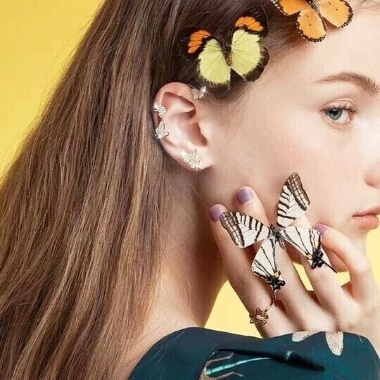 Butterfly Swan and Snake Earrings
