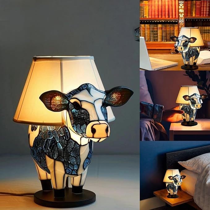 49% OFF - ANIMAL COW TABLE LAMP