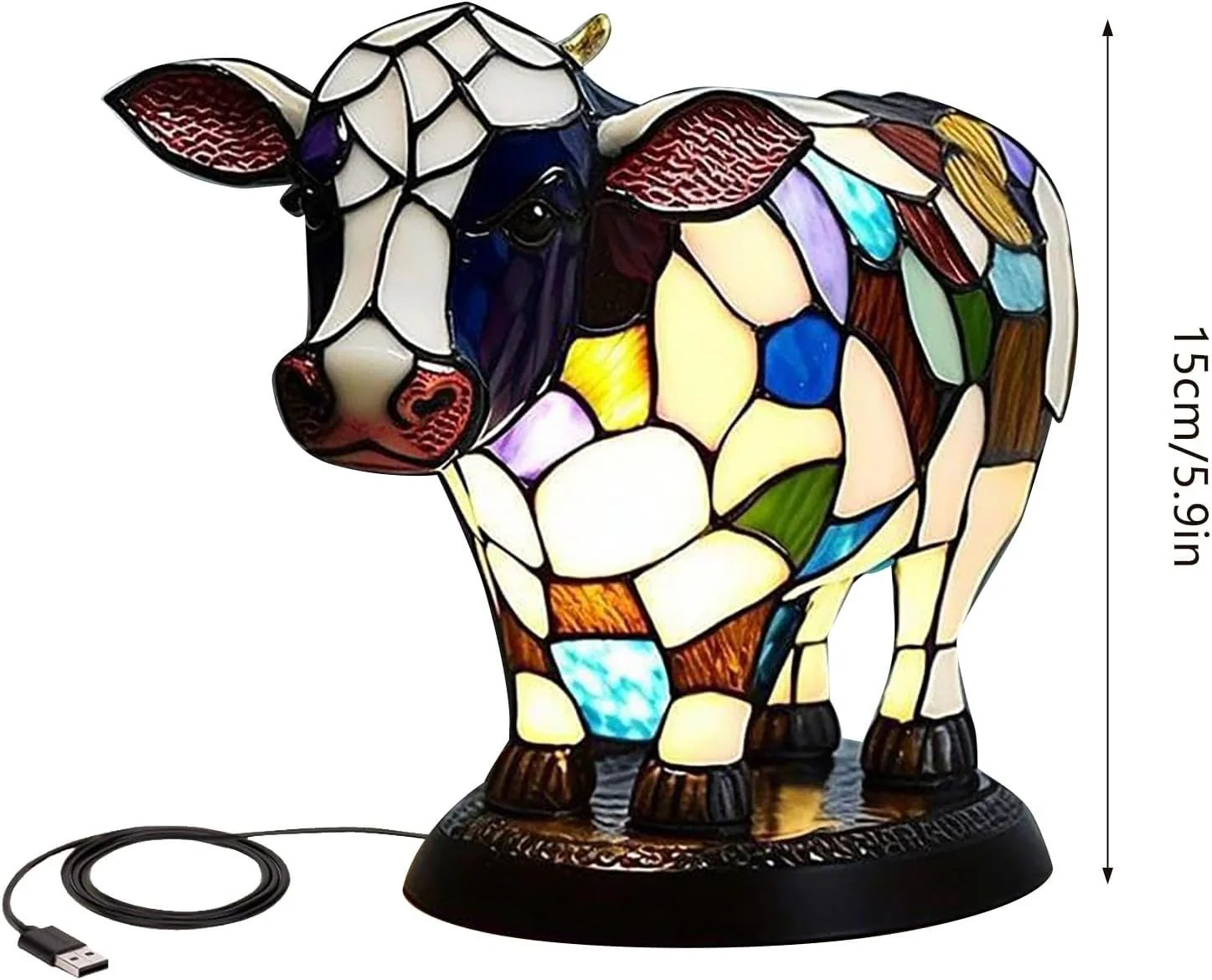 49% OFF - ANIMAL COW TABLE LAMP - Image 2