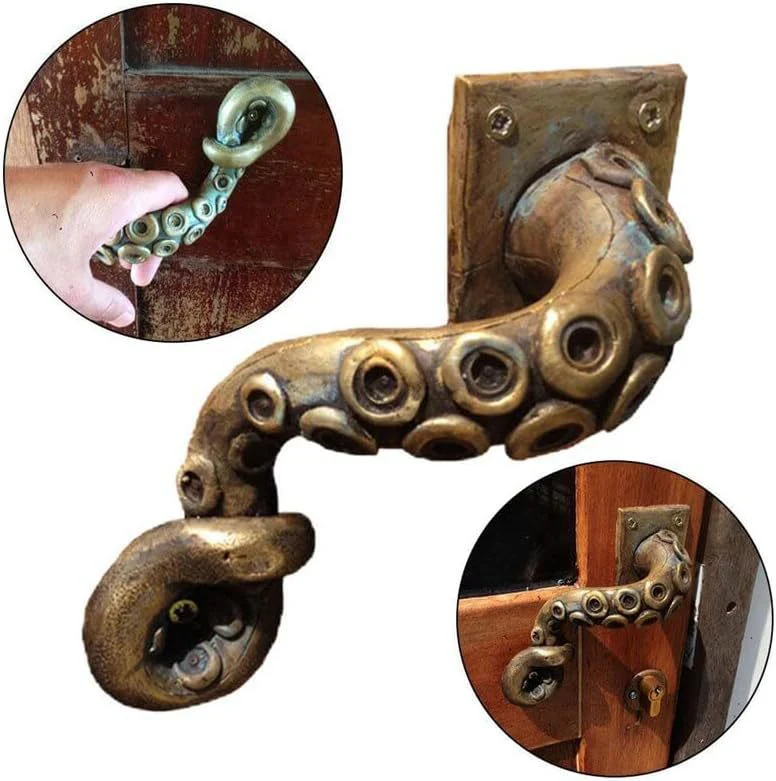 Antique octopus door knob - Image 11