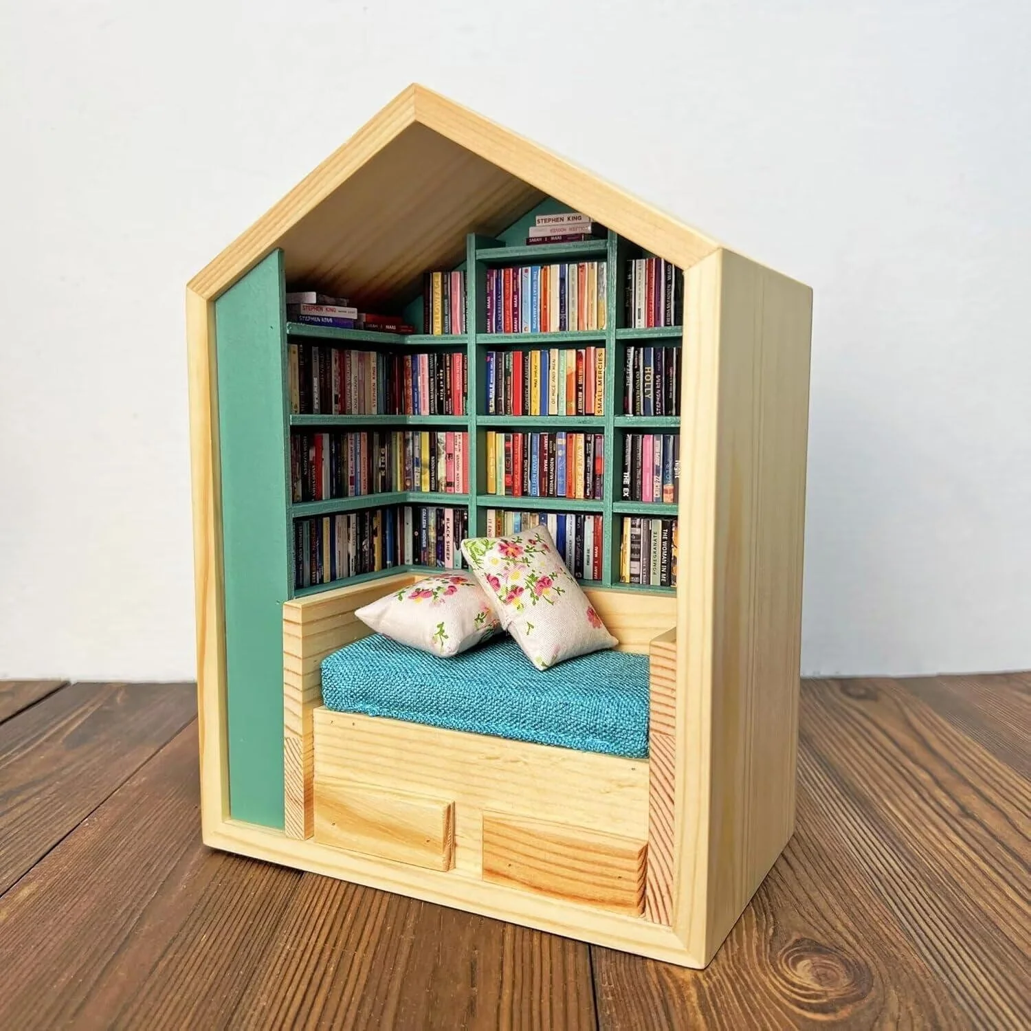 Miniature Anxiety Bookcase â An antique-style bookstore with tiny books - Image 5