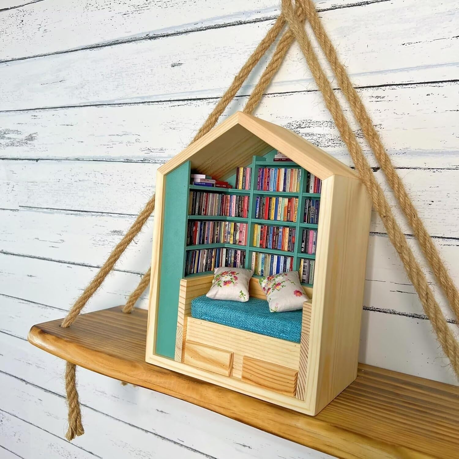 Miniature Anxiety Bookcase â An antique-style bookstore with tiny books - Image 6