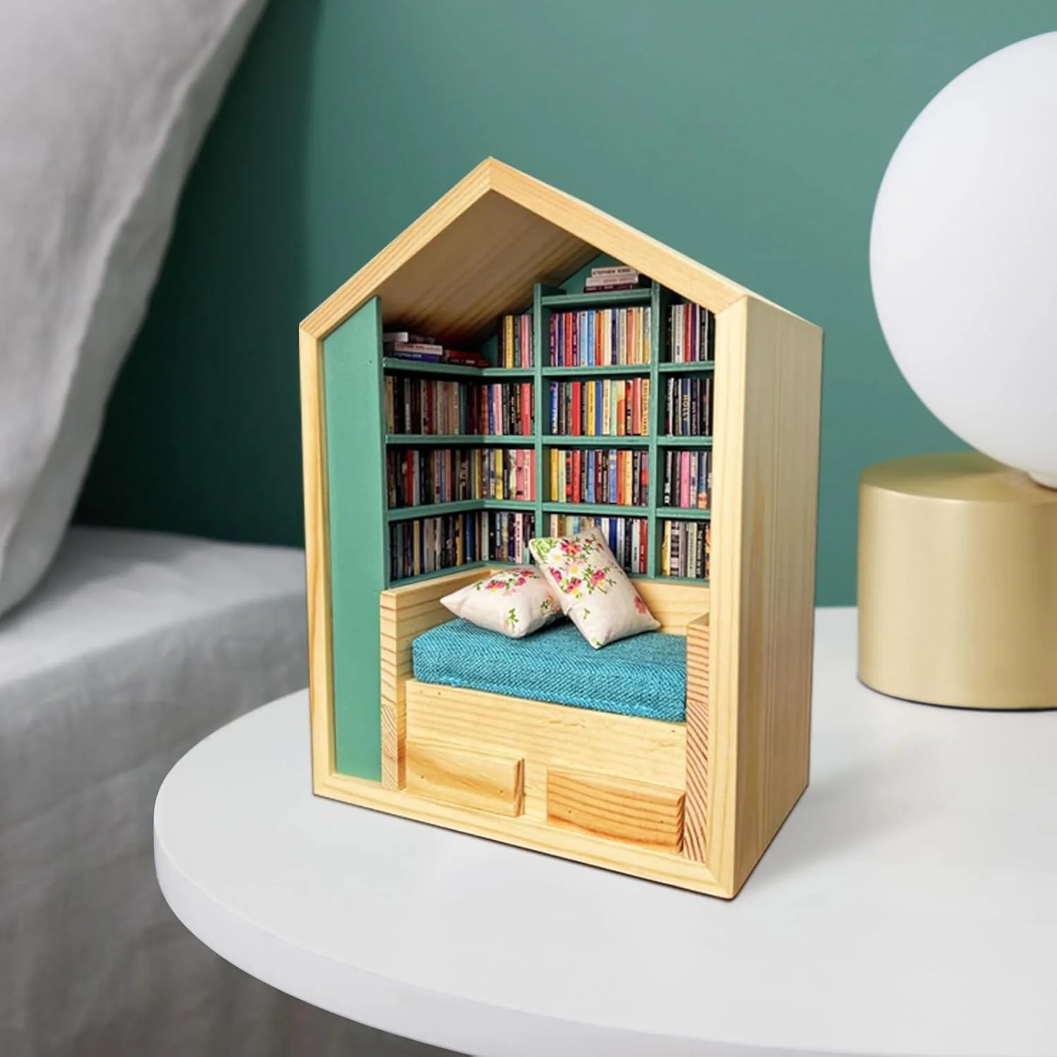Miniature Anxiety Bookcase â An antique-style bookstore with tiny books - Image 8