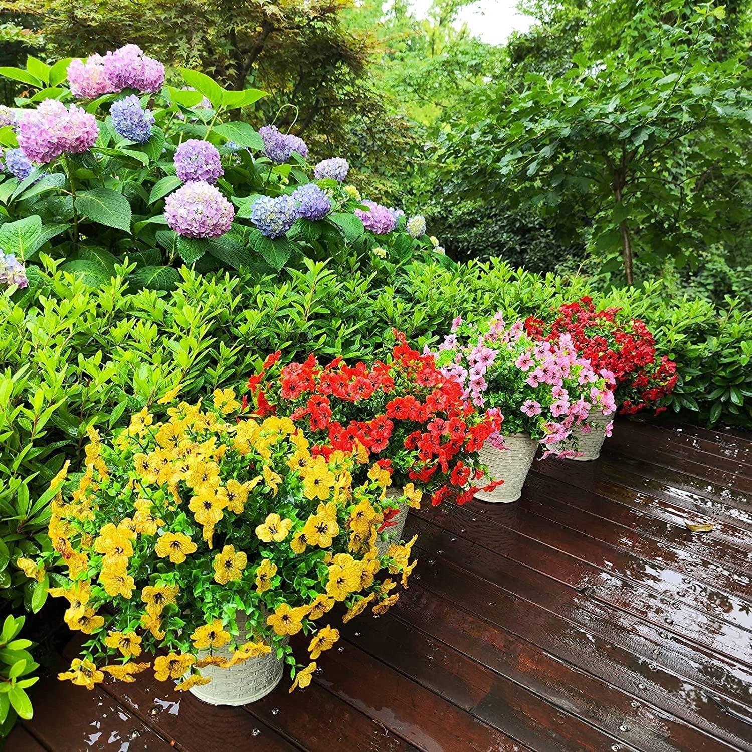 🔥 Outdoor Artificial Flowers💐Set of 7 bundles