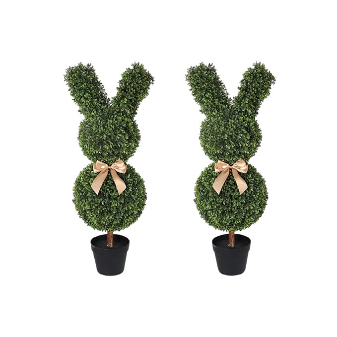 Outdoor Artificial Turf Bunny-Shaped Topiary Tree - Image 12