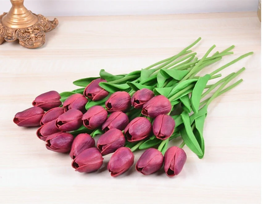 ✨Sale-40off💓-High Quality Artificial Latex Tulips(PCS 10) - Image 19