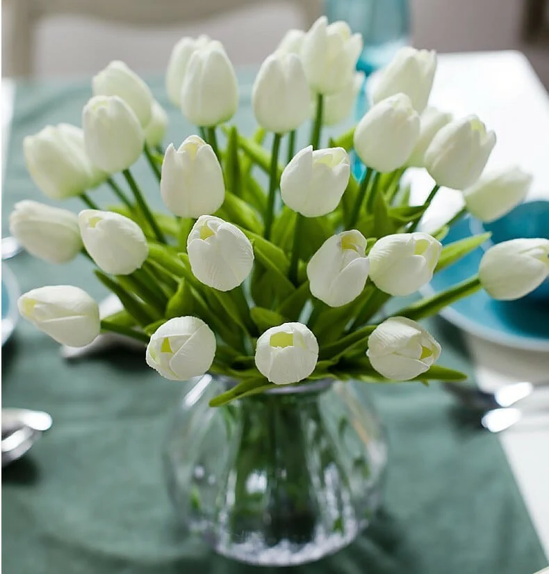 ✨Sale-40off💓-High Quality Artificial Latex Tulips(PCS 10) - Image 20