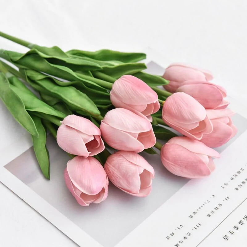 ✨Sale-40off💓-High Quality Artificial Latex Tulips(PCS 10) - Image 7