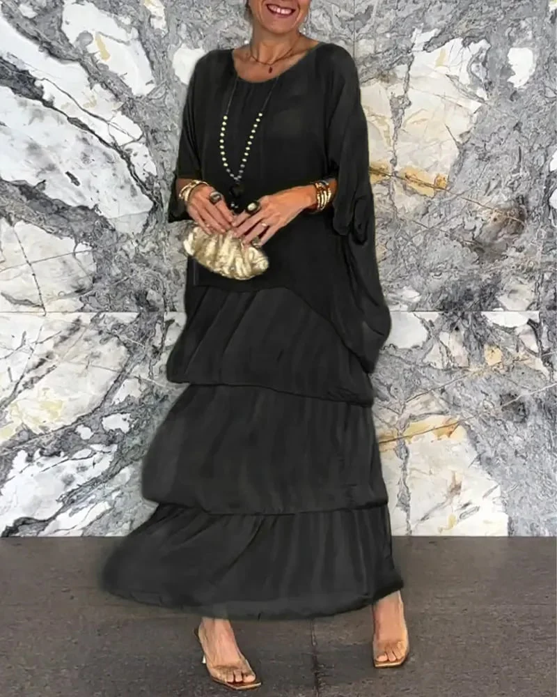 ARTISTIC STYLE LOOSE DRESS - Image 4