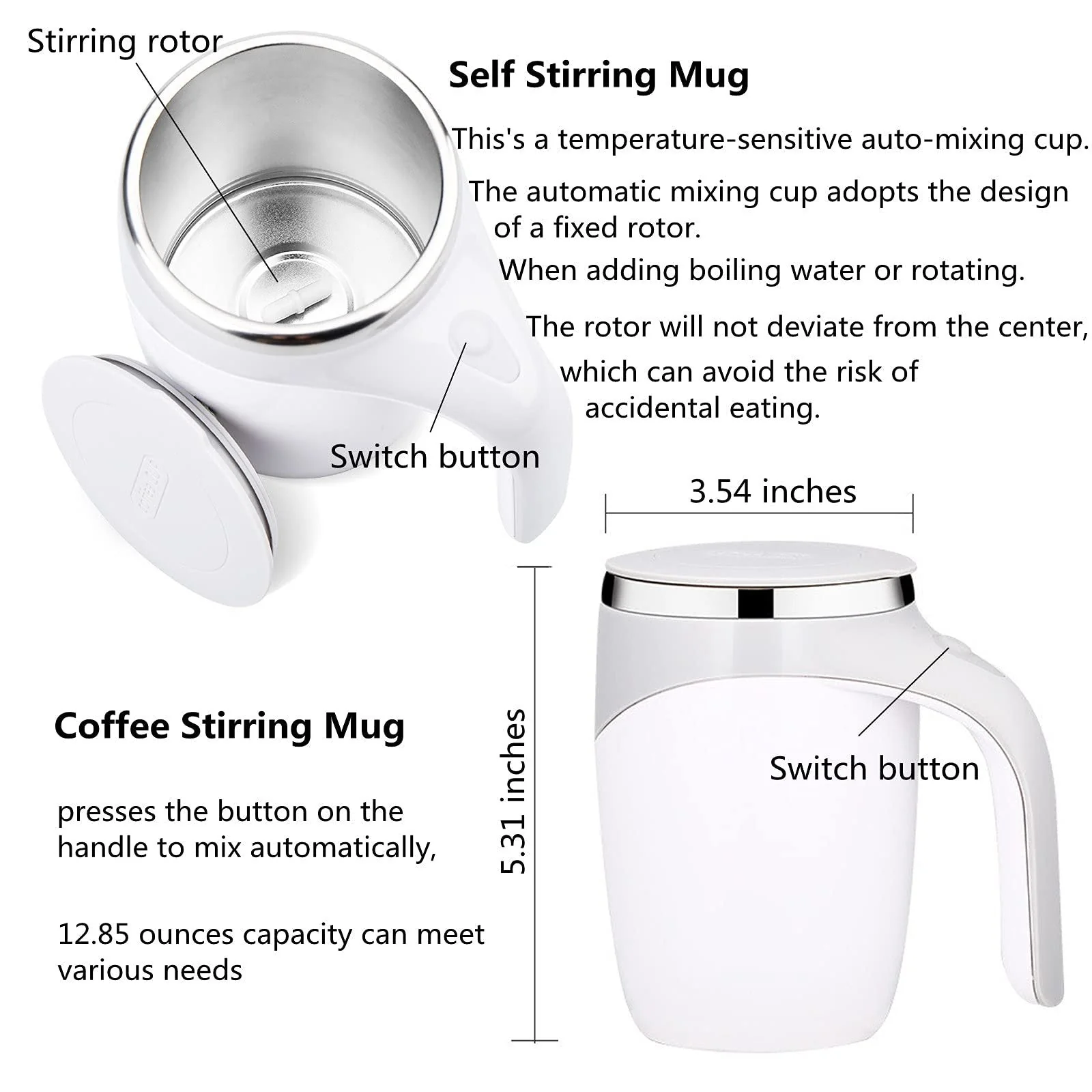 🎁Automatic Magnetic Stirring Coffee Mug - Image 12
