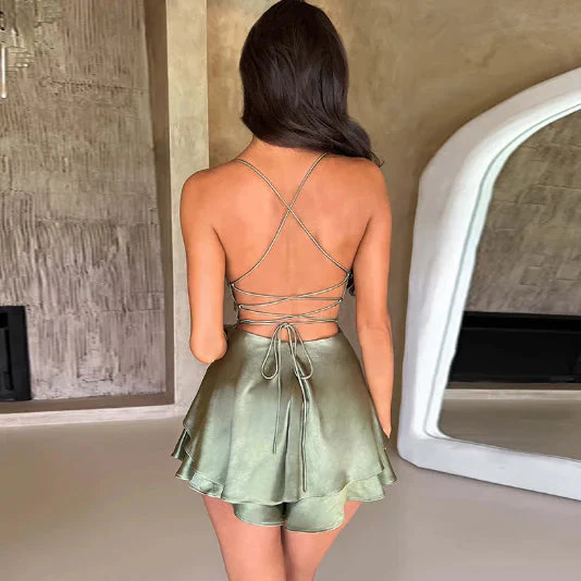 Backless Satin Dress - Buy two and get free shipping! - Image 7