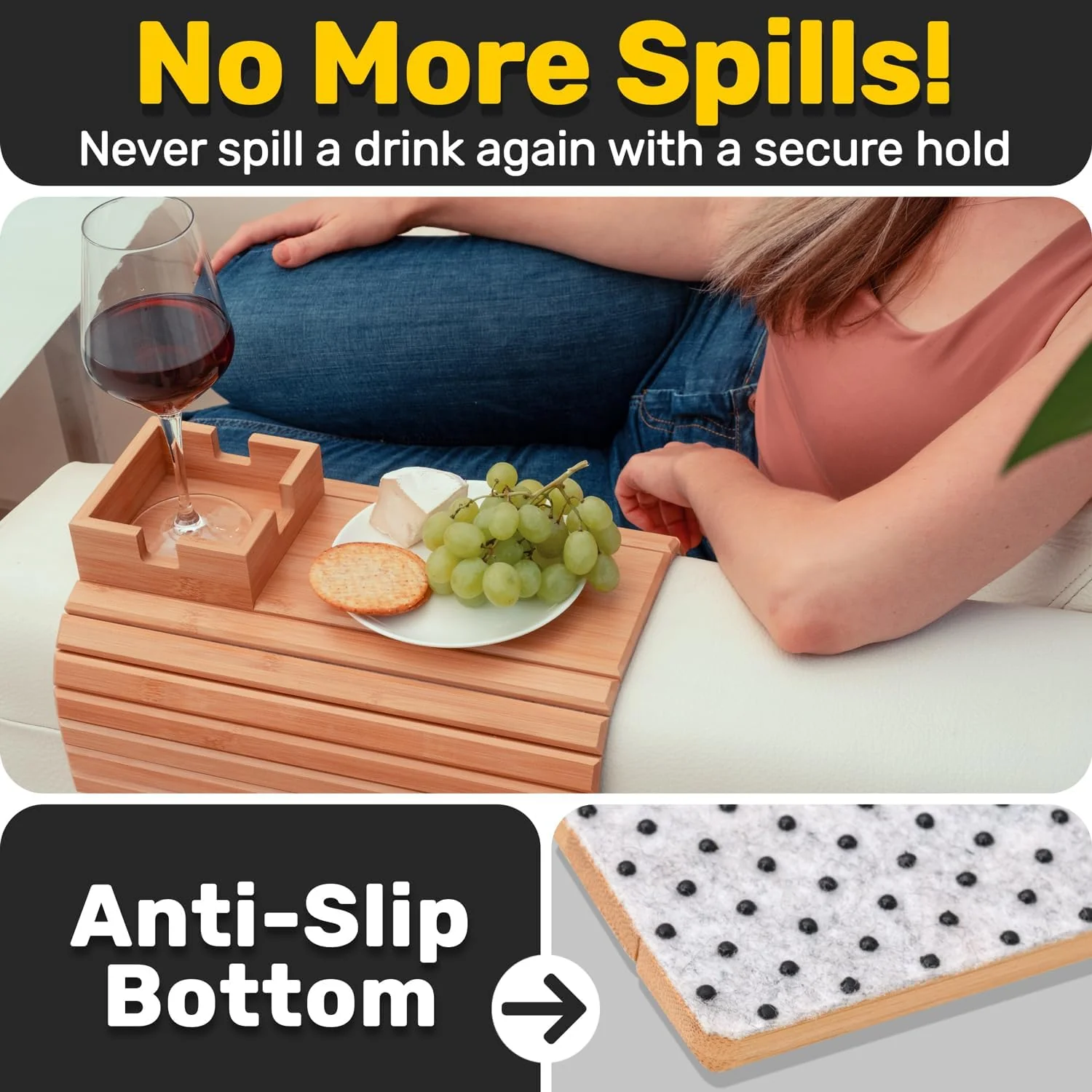 Bamboo Couch Cup Holder – Your Sofa’s Best Friend - Image 2