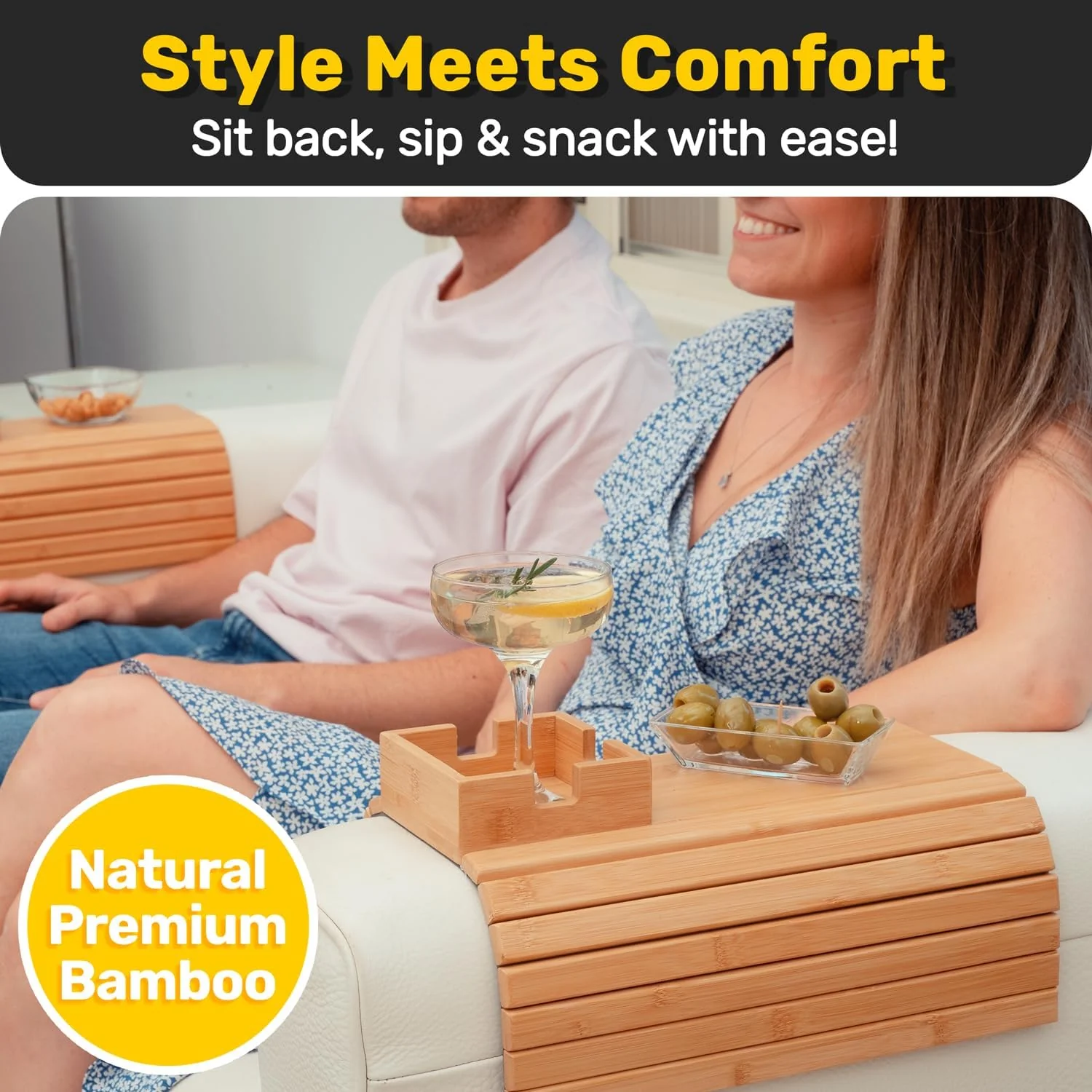 Bamboo Couch Cup Holder – Your Sofa’s Best Friend - Image 4