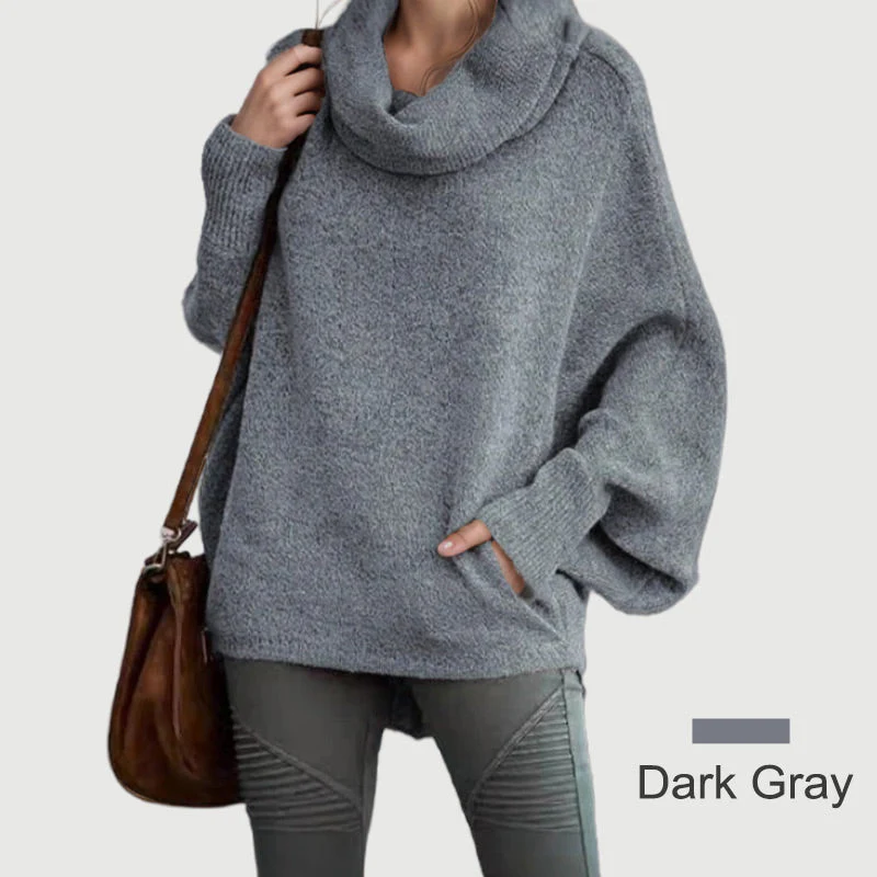 💥Black Friday Hot Sales - 49% OFF💥Women's Batwing Cowl Neck Sweater with Pocket - Buy two and get free shipping! - Image 5
