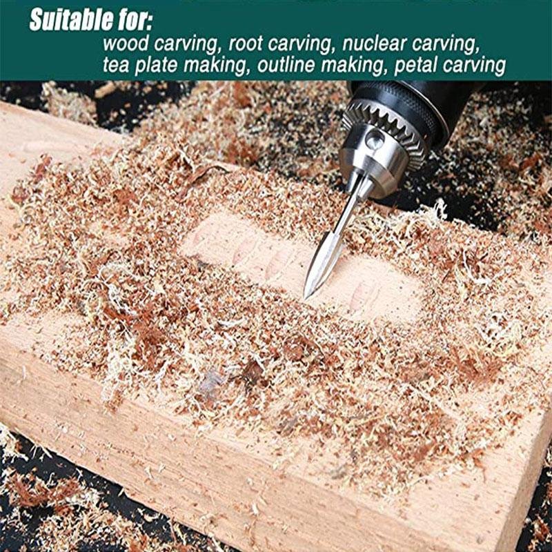 Elevate Your Woodworking Game with 5-Piece Wood Carving Drill Bit Set - Image 7