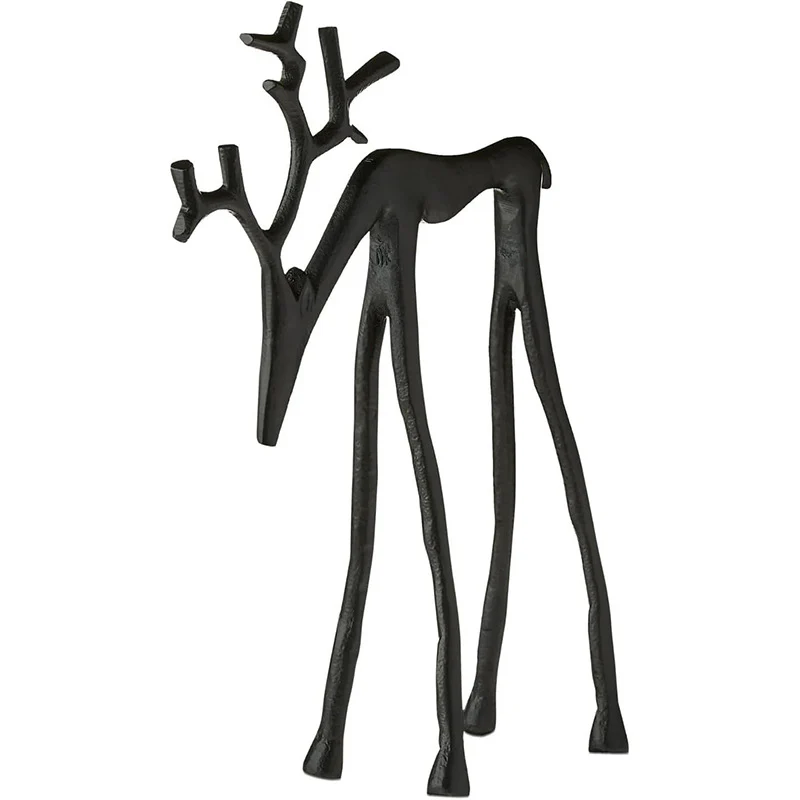 Black Reindeer Statues-Christmas Decorations - Image 15