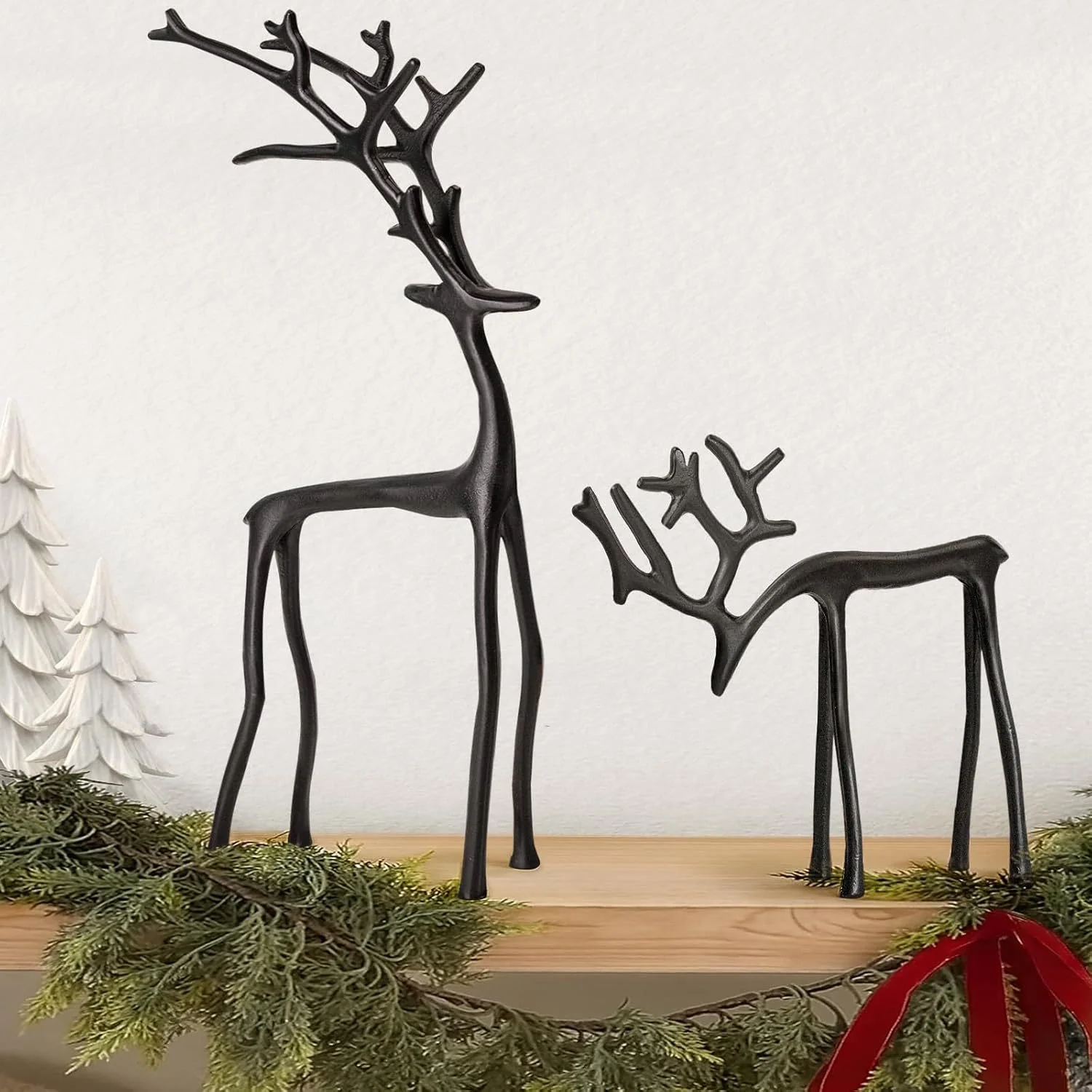 Black Reindeer Statues-Christmas Decorations - Image 6