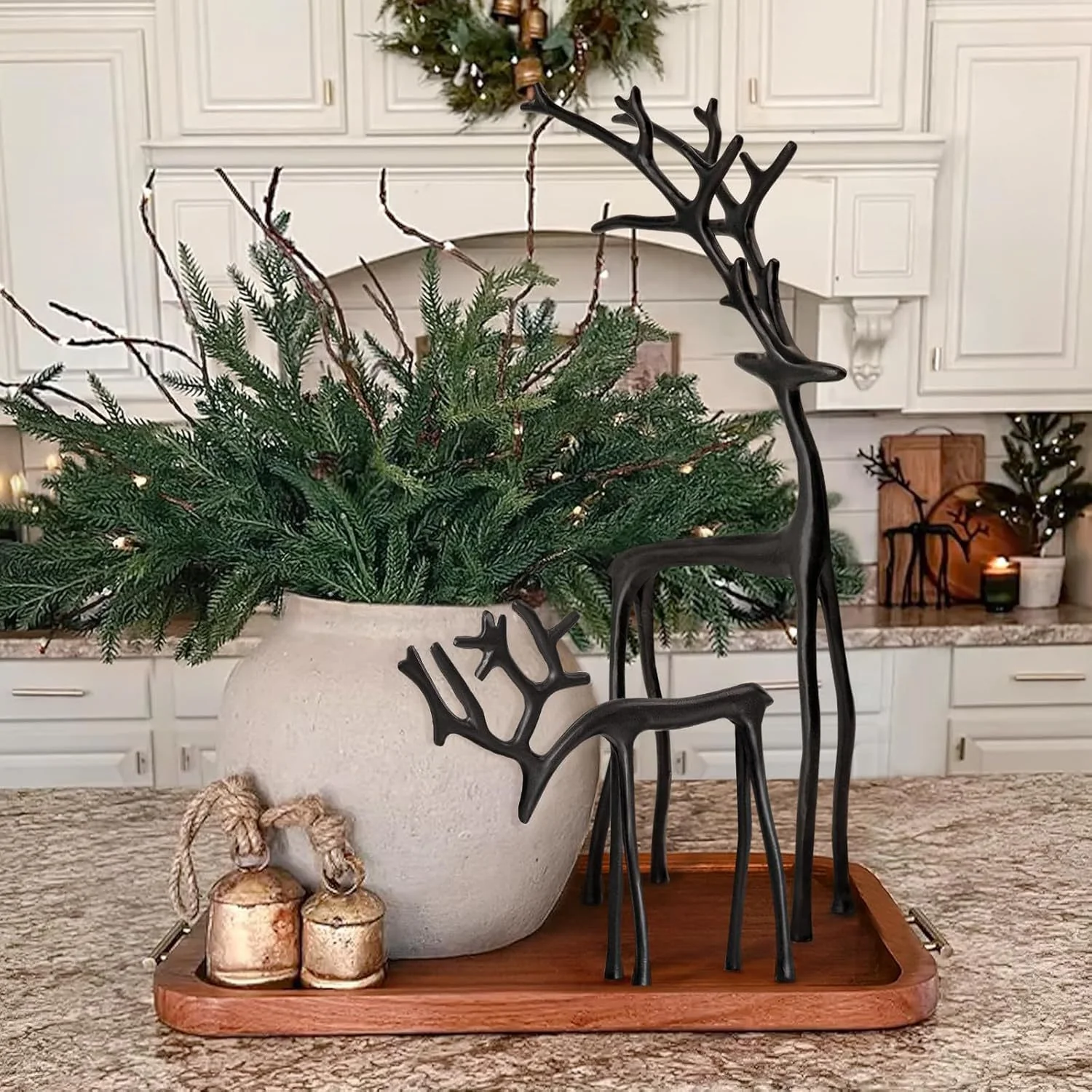 Black Reindeer Statues-Christmas Decorations - Image 7
