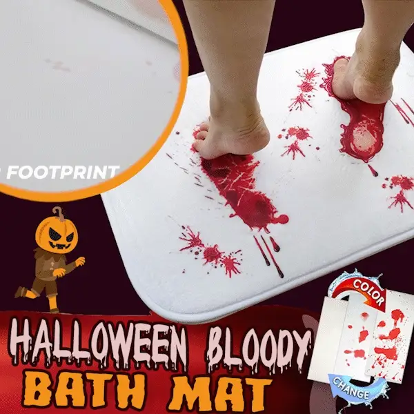 🎉 Halloween Bloody Color Changing Bath Mat