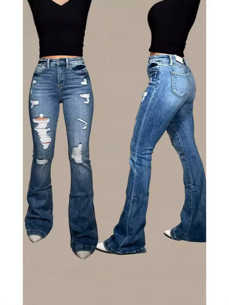🔥Ripped flared jeans - Buy two and get free shipping! - Image 2