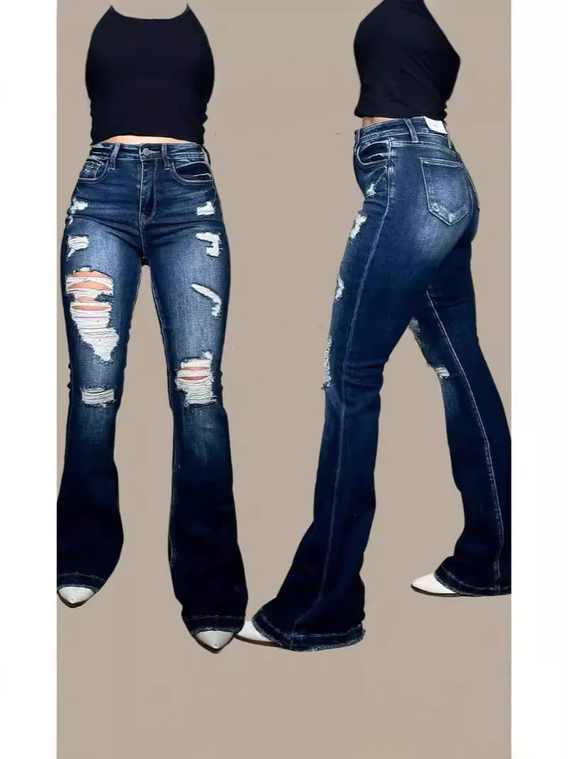 🔥Ripped flared jeans - Buy two and get free shipping! - Image 3