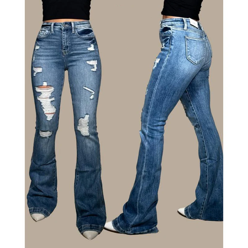 🔥Ripped flared jeans - Buy two and get free shipping! - Image 5