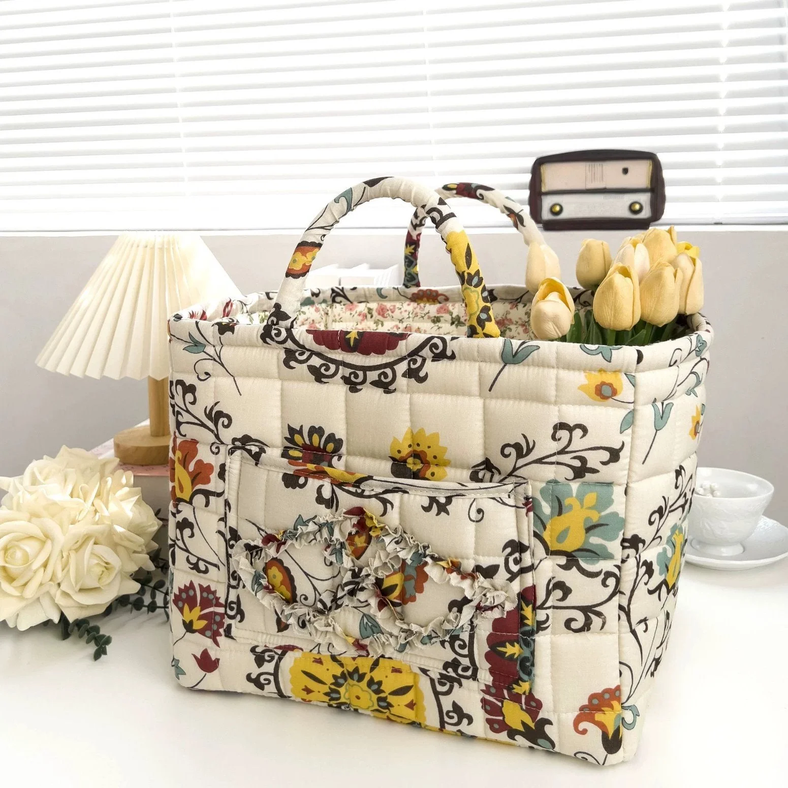 Boho Fabric Storage Basket - Image 12