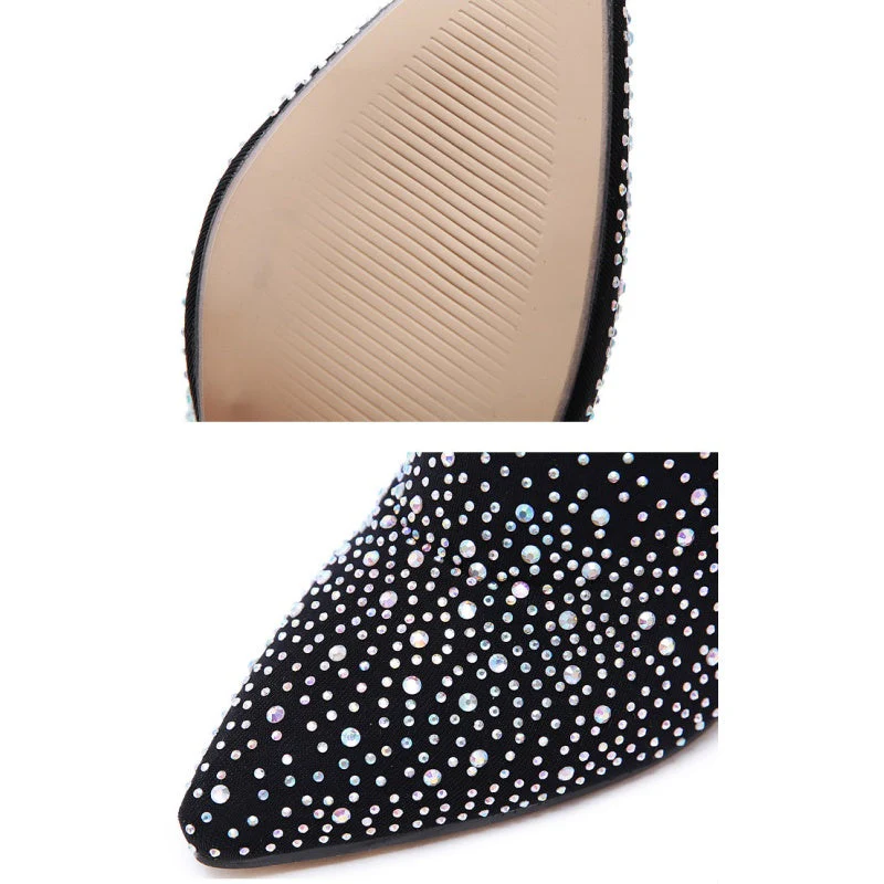 ✨Women's Sparkly Faux Diamond Knee Boots👠 - Image 5