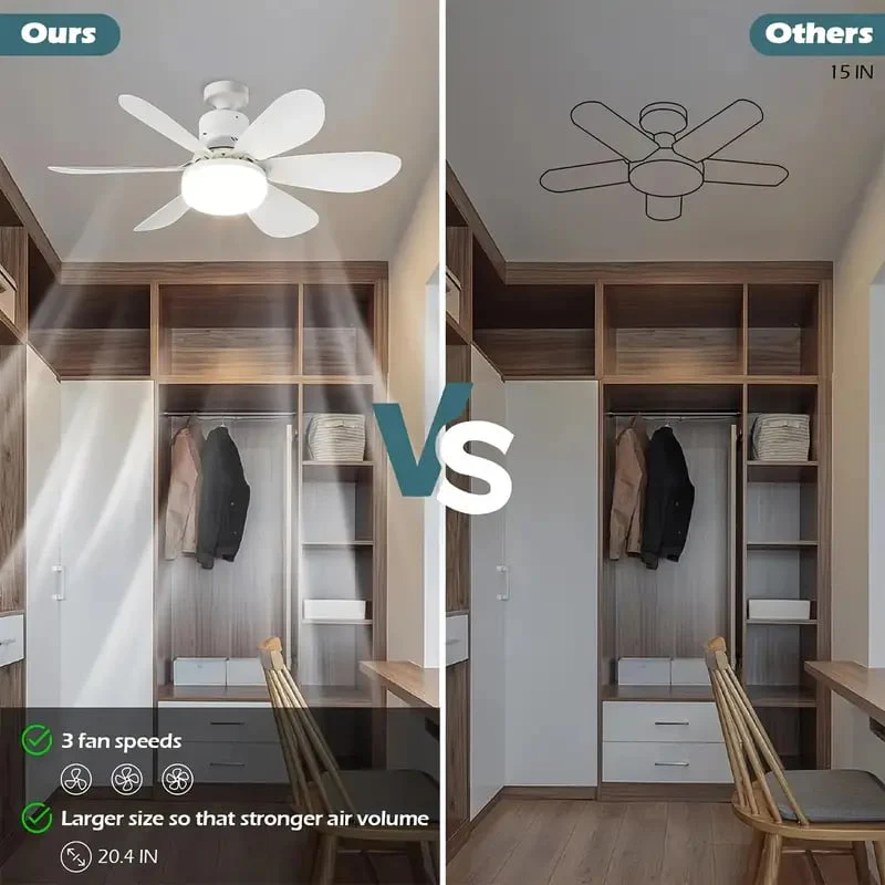 🔥Summer Sale 49% OFF🔥 Bright Cool Ceiling Socket Fan & Light with Remote Control - Image 12