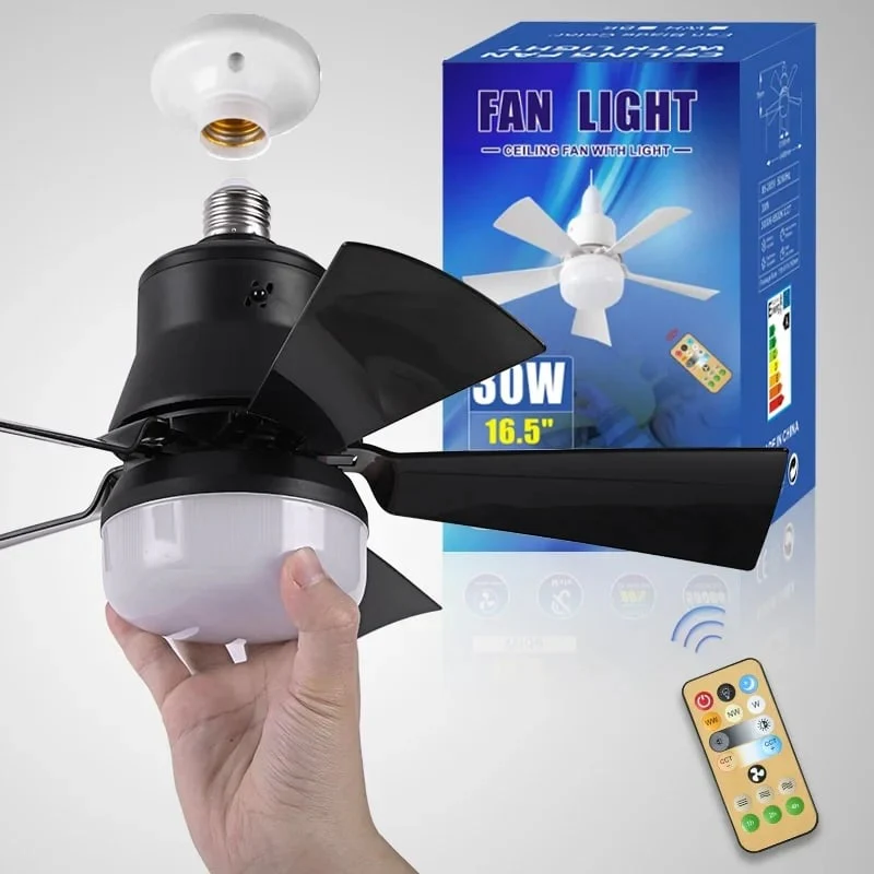 🔥Summer Sale 49% OFF🔥 Bright Cool Ceiling Socket Fan & Light with Remote Control - Image 19
