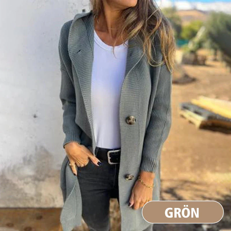 🌸Button-down cardigan with hood for women - Image 4