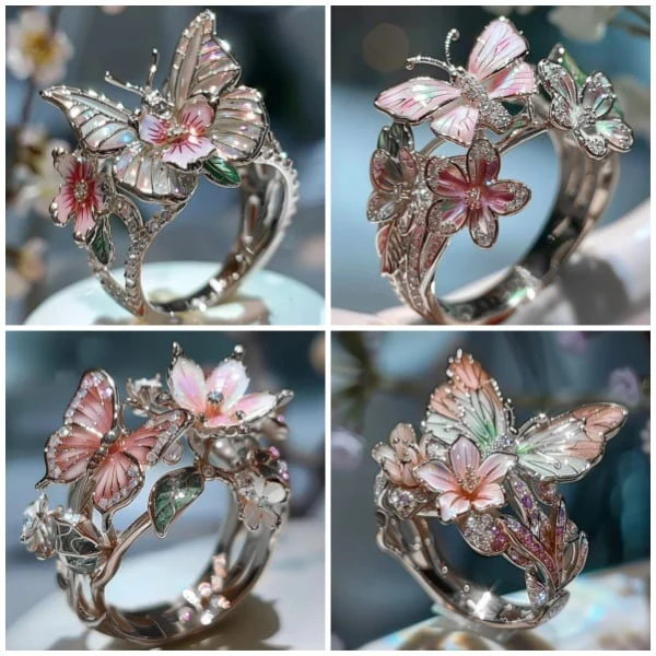 🔥Size Can Be Changed At Will 🌸Butterfly Flower Ring🌸 - Image 15