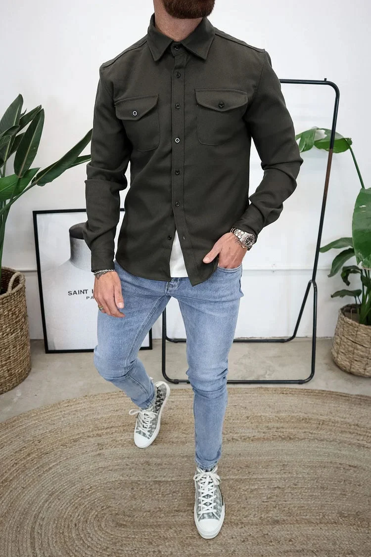 Button Down Shirt Jacket (Buy 2 Free Shipping) - Image 9