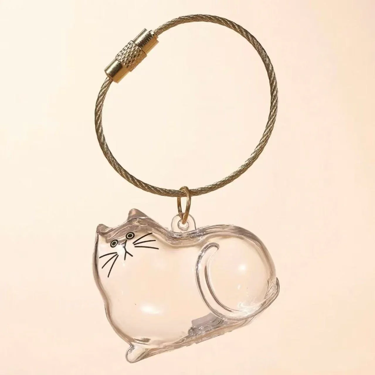 [Buy More Save More]10Pcs Cat Fur Collection Capsule, Cat Fur Memory Charm, Which Can Be Used as a Keychain - Image 10