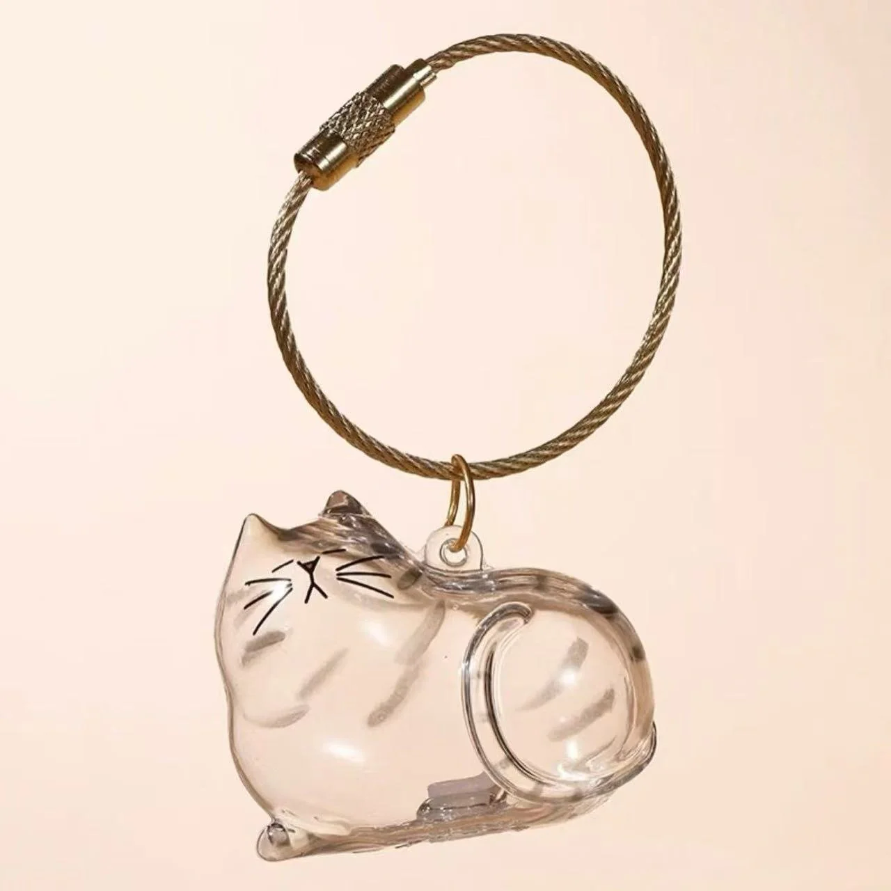[Buy More Save More]10Pcs Cat Fur Collection Capsule, Cat Fur Memory Charm, Which Can Be Used as a Keychain - Image 11