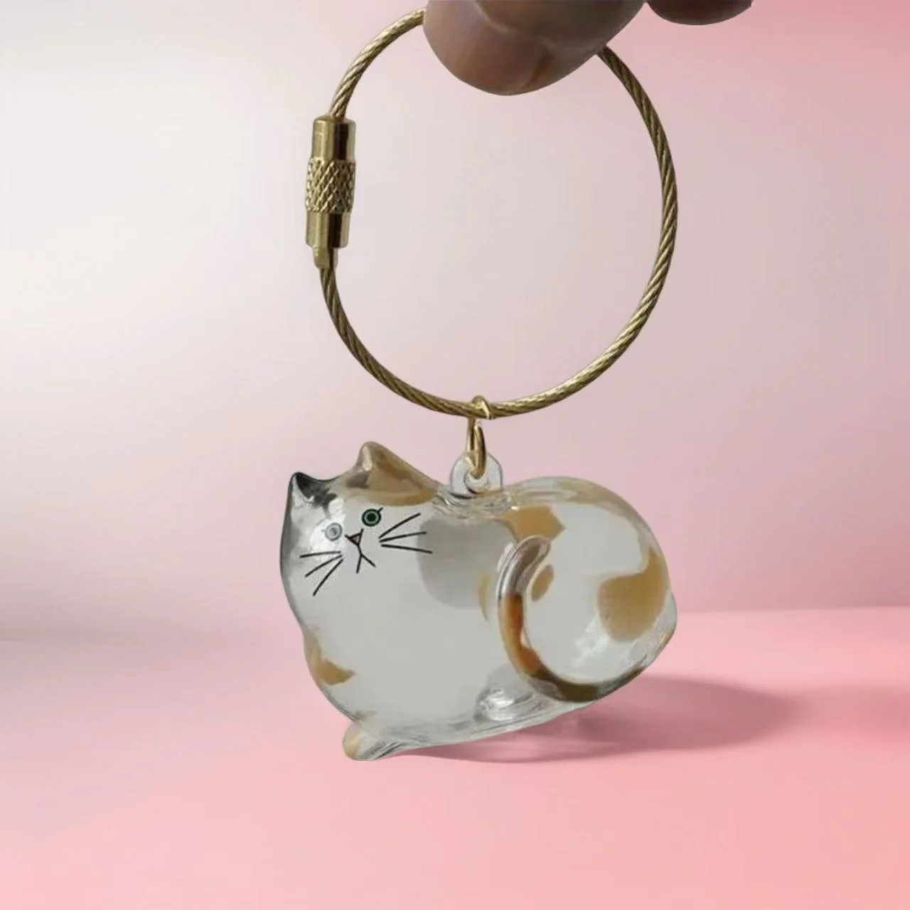[Buy More Save More]10Pcs Cat Fur Collection Capsule, Cat Fur Memory Charm, Which Can Be Used as a Keychain - Image 12