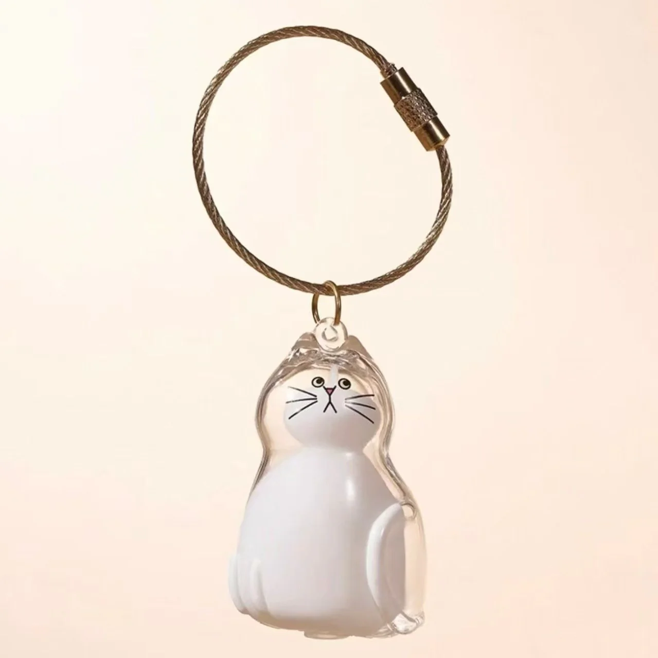 [Buy More Save More]10Pcs Cat Fur Collection Capsule, Cat Fur Memory Charm, Which Can Be Used as a Keychain - Image 15