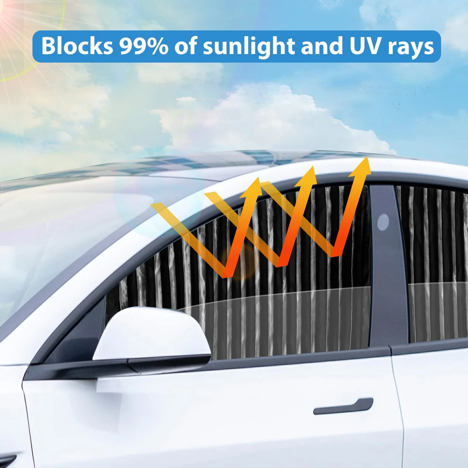 🔥Universal Fit Magnetic Car Side Window Privacy Sunshade - Image 5