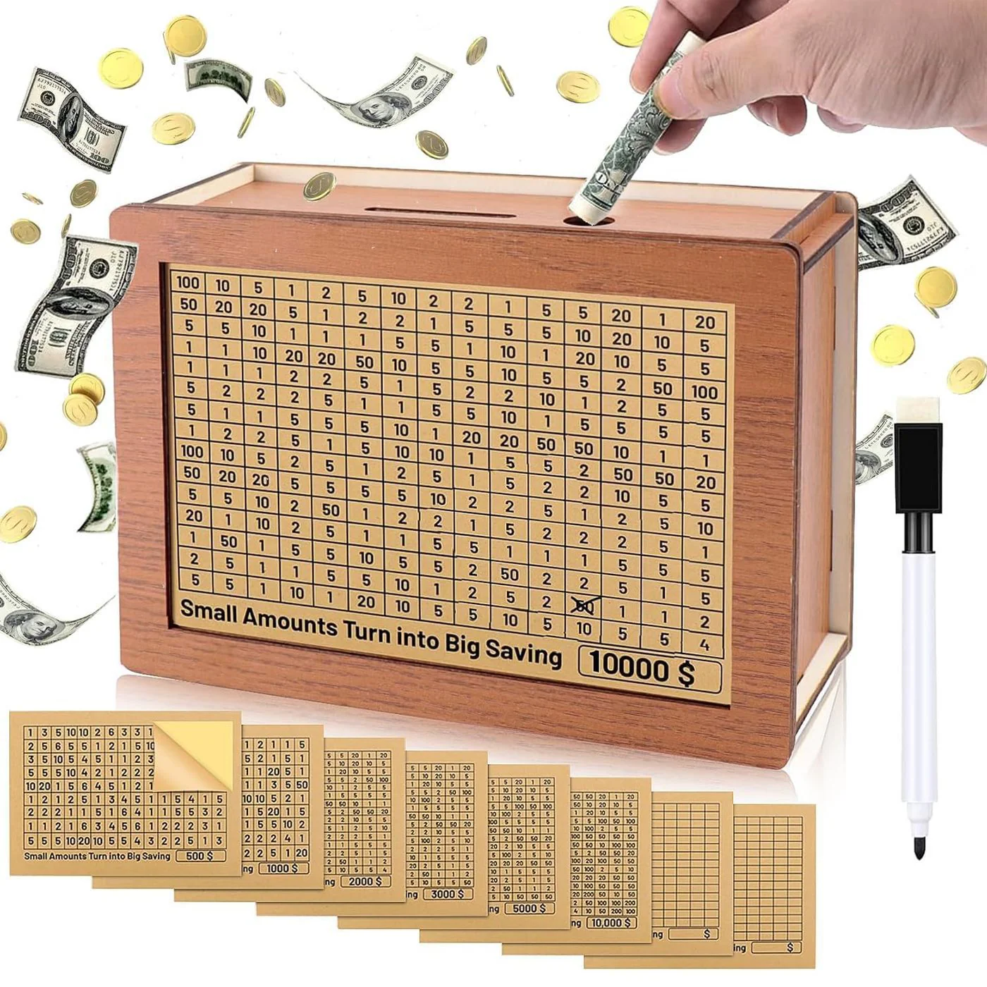 🔥Wooden Savings Box🎁