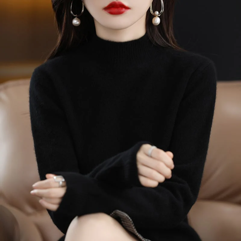 Women's cashmere sweater, 100% wool, say goodbye to static electricity - buy two and get free shipping! - Image 16