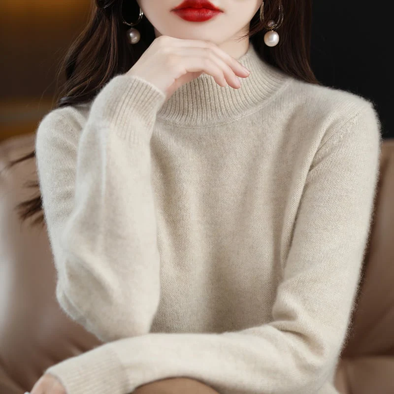 Women's cashmere sweater, 100% wool, say goodbye to static electricity - buy two and get free shipping! - Image 18