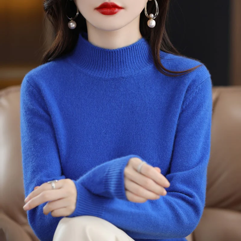 Women's cashmere sweater, 100% wool, say goodbye to static electricity - buy two and get free shipping! - Image 20