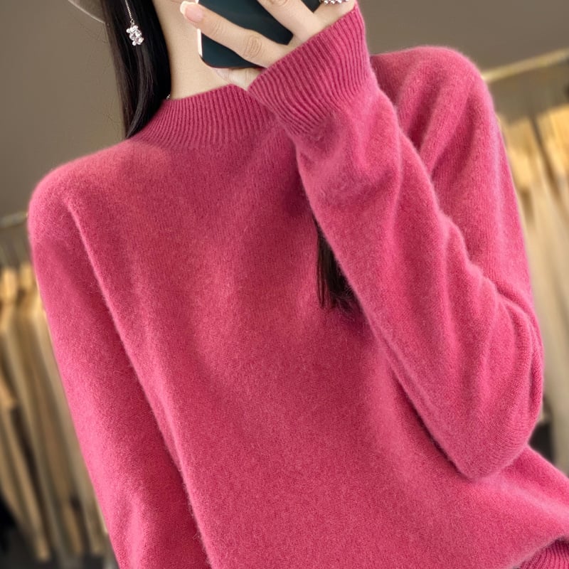 Women's cashmere sweater, 100% wool, say goodbye to static electricity - buy two and get free shipping! - Image 31